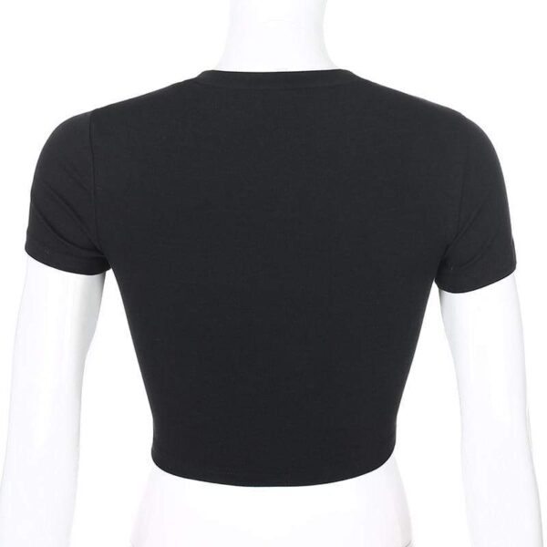 Kinky Cloth 200000791 Buckle Up Black Crop Top