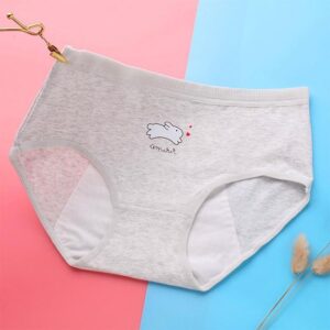 Kinky Cloth Panties Gray / L Bunny Heart Panties