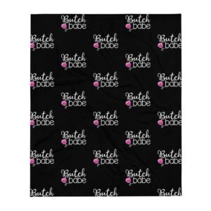 Kinky Cloth Butch Babe Throw Blanket