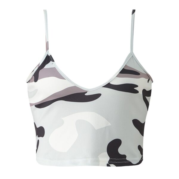 Kinky Cloth Grey A / S Camouflage Crop Tank Top