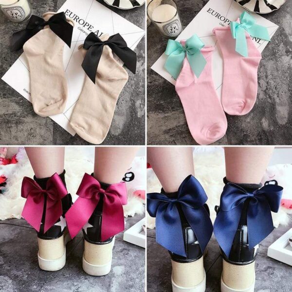 Kinky Cloth 200000866 Candy Color Bow Knot Socks