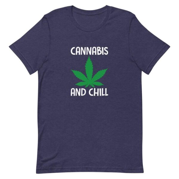 Kinky Cloth Heather Midnight Navy / XS Cannabis And Chill T-Shirt