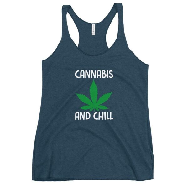 Kinky Cloth Indigo / XS Cannabis And CHill Tank Top