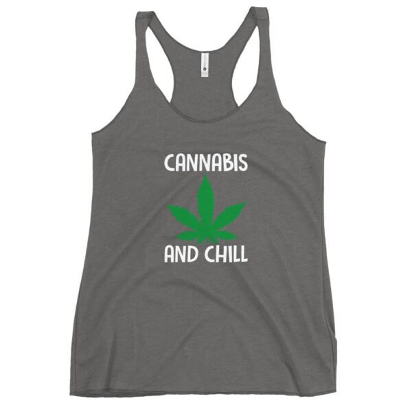 Kinky Cloth Premium Heather / XS Cannabis And CHill Tank Top