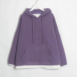 Kinky Cloth 200000348 Bright Purple / One Size Casual Oversize Hoodies Sweatshirts