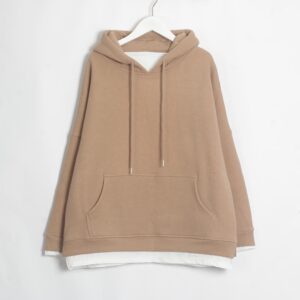 Kinky Cloth 200000348 Champagne / One Size Casual Oversize Hoodies Sweatshirts