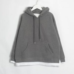 Kinky Cloth 200000348 Dark Gray / One Size Casual Oversize Hoodies Sweatshirts