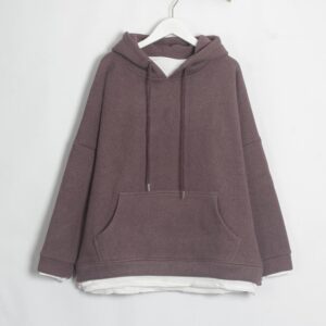 Kinky Cloth 200000348 Dark Purple / One Size Casual Oversize Hoodies Sweatshirts