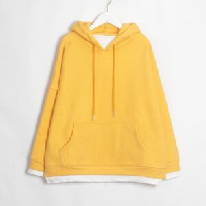 Kinky Cloth 200000348 Yellow / One Size Casual Oversize Hoodies Sweatshirts