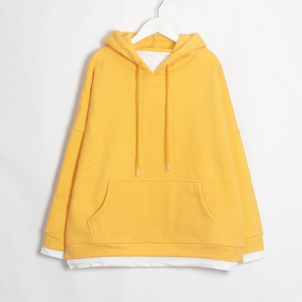 Kinky Cloth 200000348 Yellow / One Size Casual Oversize Hoodies Sweatshirts