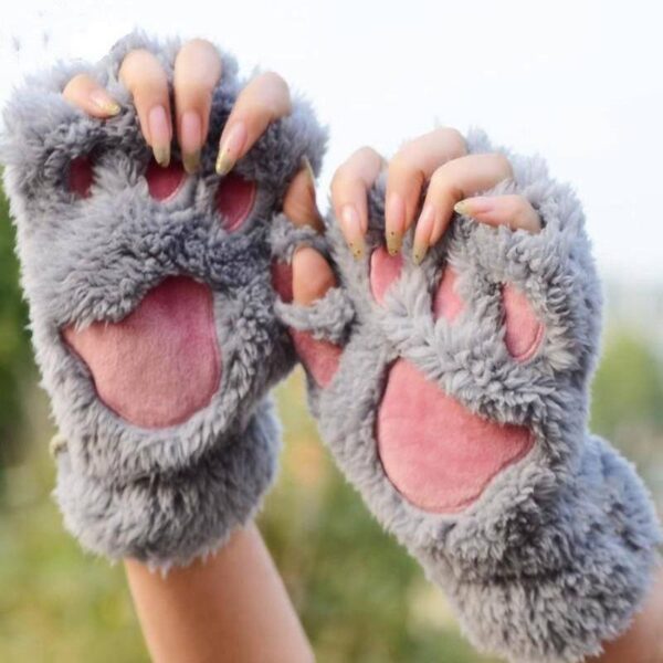 Kinky Cloth Cat Claw Paw Mittens