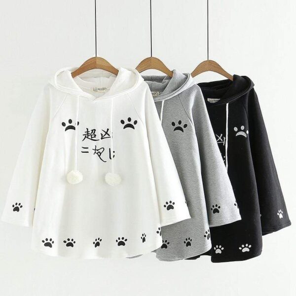 Kinky Cloth 200000348 Cat Ear Cloak Fleece Hoodies