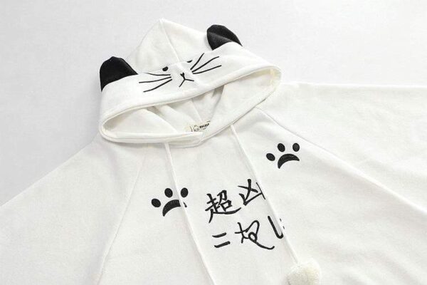 Kinky Cloth 200000348 Cat Ear Cloak Fleece Hoodies