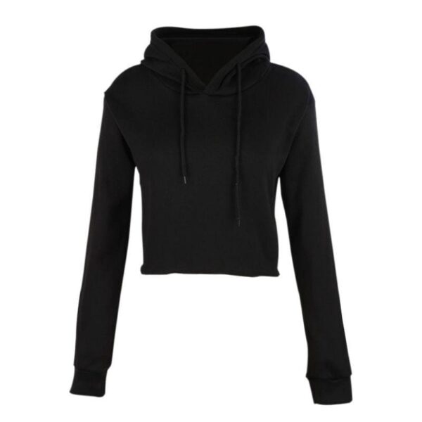 Kinky Cloth Hoodie Black / L Cat Ear Crop Top Hoodie