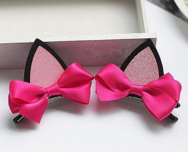 Kinky Cloth Accessories Cat Ears Bow Hairpins