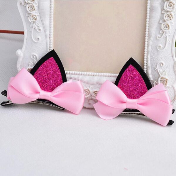 Kinky Cloth Accessories Cat Ears Bow Hairpins