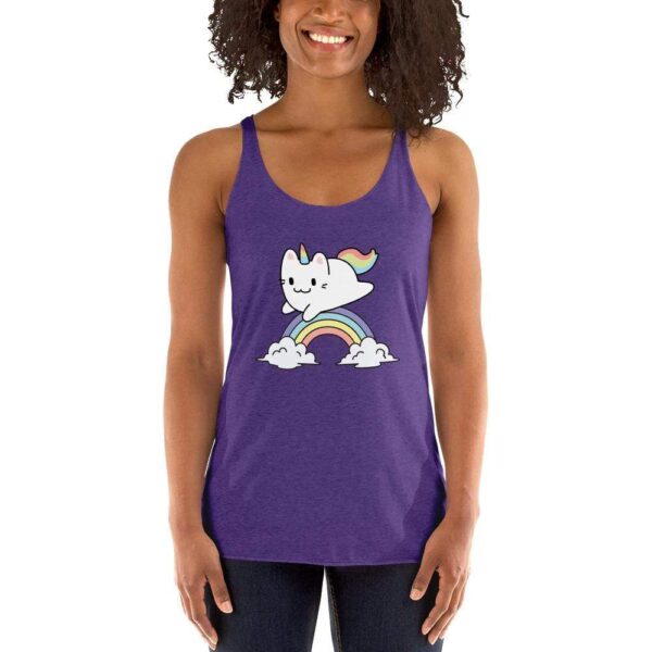 Kinky Cloth Purple Rush / XS Cat Unicorn Tank Top