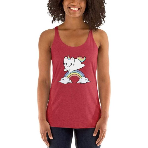 Kinky Cloth Vintage Red / XS Cat Unicorn Tank Top