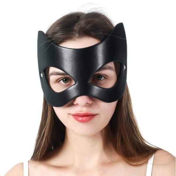 Kinky Cloth 200003979 Catwoman Half Face Leather Mask