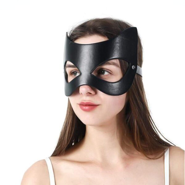 Kinky Cloth 200003979 Catwoman Half Face Leather Mask