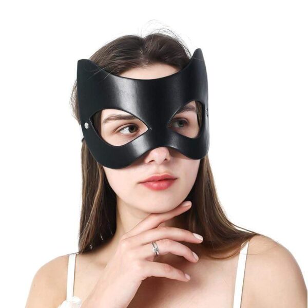 Kinky Cloth 200003979 Catwoman Half Face Leather Mask