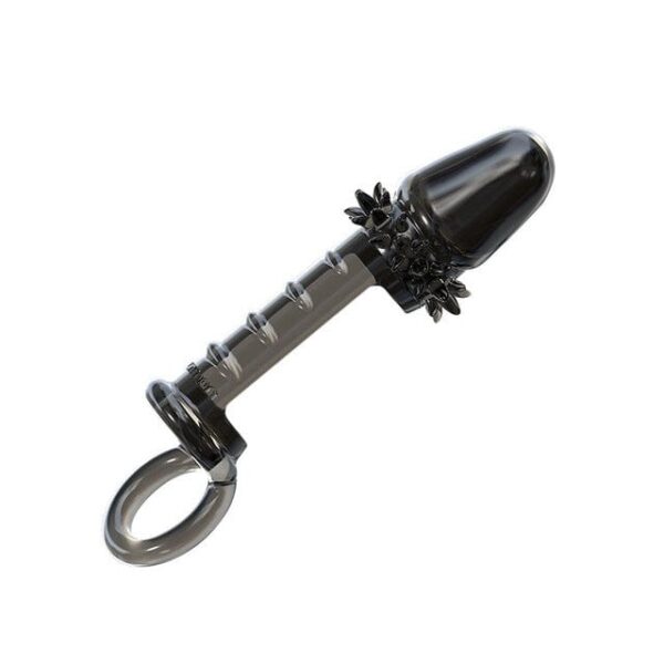 Kinky Cloth Black 2 Chastity Sleeve Silicone Cock Ring