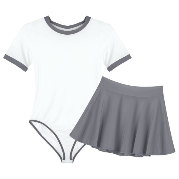 Kinky Cloth 200003986 Gray / One Size Cheerleader Lingerie See-Through Outfit