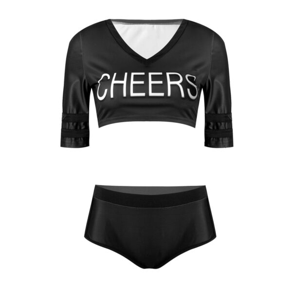 Kinky Cloth 200397146 Black / S CHEERS Letter Print Cheerleader Costume