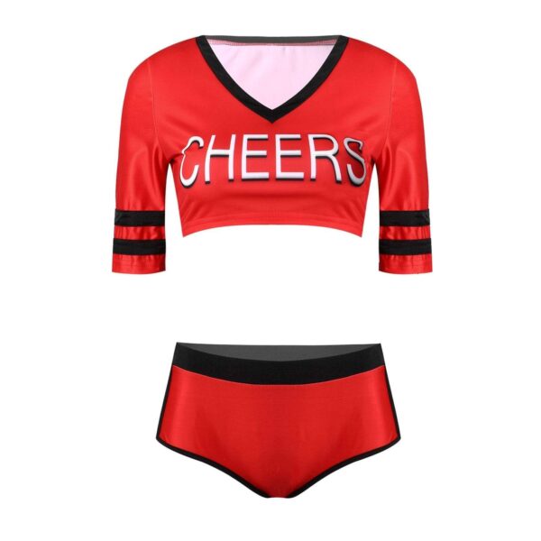 Kinky Cloth 200397146 Red / S CHEERS Letter Print Cheerleader Costume