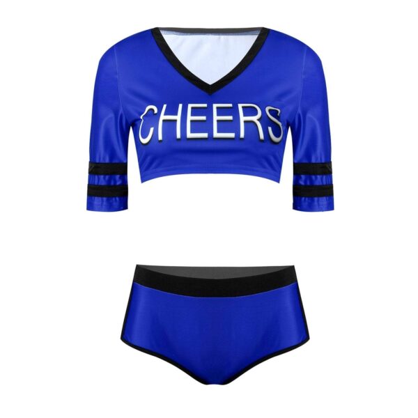 Kinky Cloth 200397146 Royal Blue / S CHEERS Letter Print Cheerleader Costume