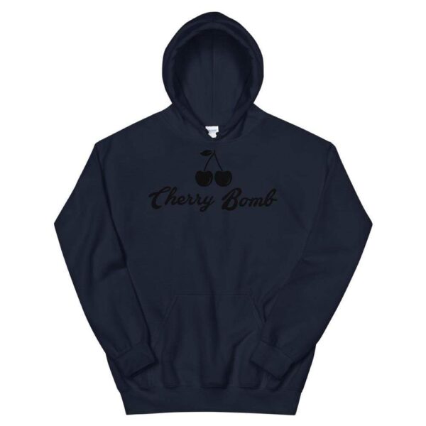 Kinky Cloth Navy / S Cherry Bomb Black Hoodie