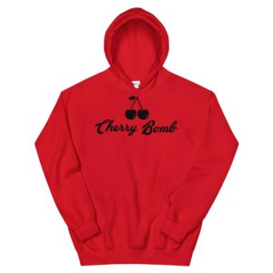 Kinky Cloth Red / S Cherry Bomb Black Hoodie