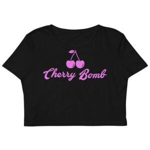 Kinky Cloth XS Cherry Bomb Pink Organic Crop Top