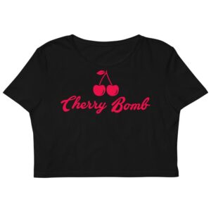 Kinky Cloth XS Cherry Bomb Red Organic Crop Top