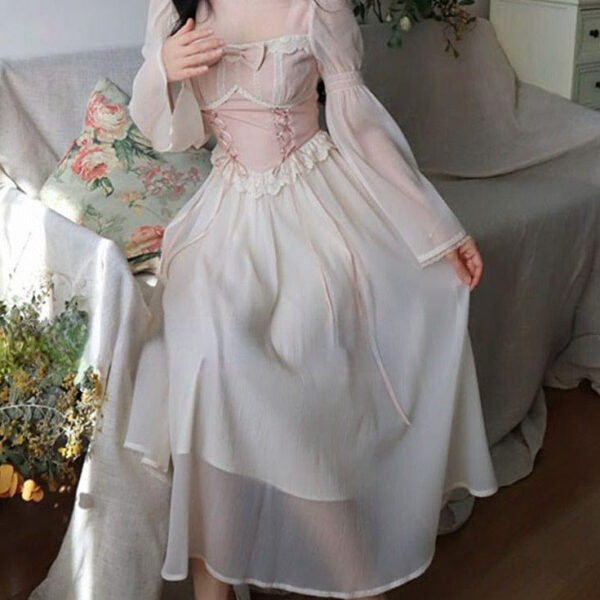 Kinky Cloth Chiffon Lace Dress