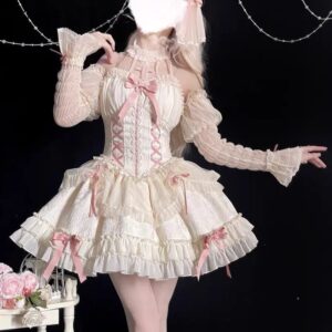 Kinky Cloth Choker Neck Design Lolita Dress