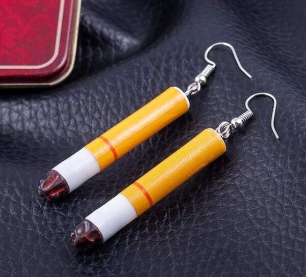 Kinky Cloth Jewelry & Watches Cigarette Earrings