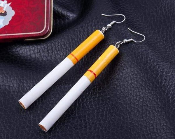 Kinky Cloth Jewelry & Watches Cigarette Earrings