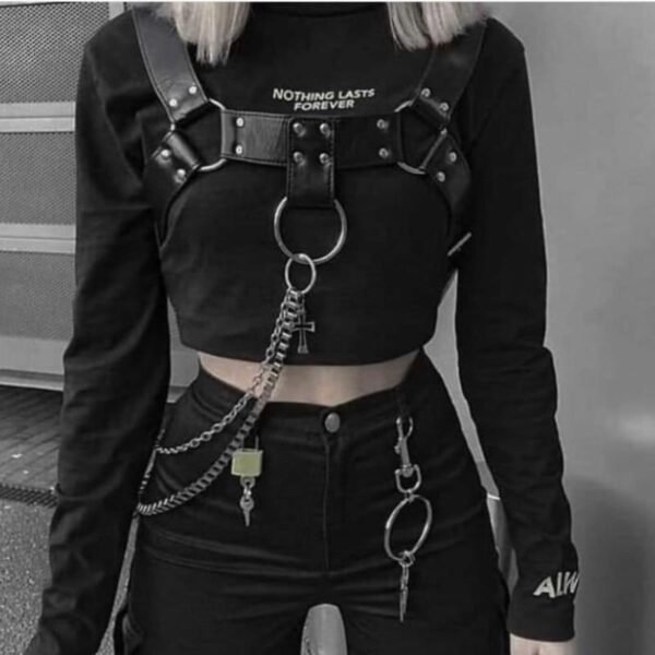 Kinky Cloth 200000298 Circles Rivets Shoulder Strap Belt