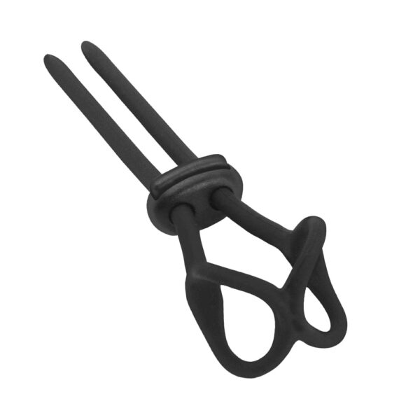 Kinky Cloth Black 10 Cock Penis Enhancer Rings