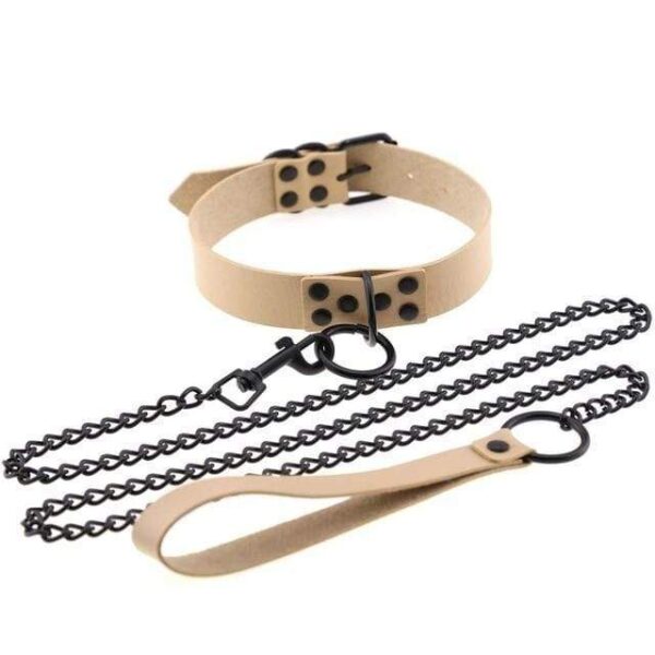 Kinky Cloth Necklace Collar & Leash Set