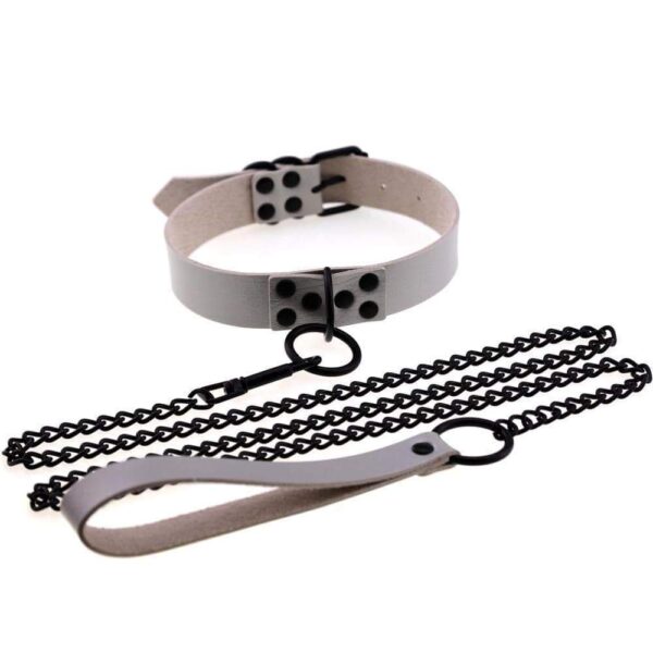 Kinky Cloth Necklace Collar & Leash Set