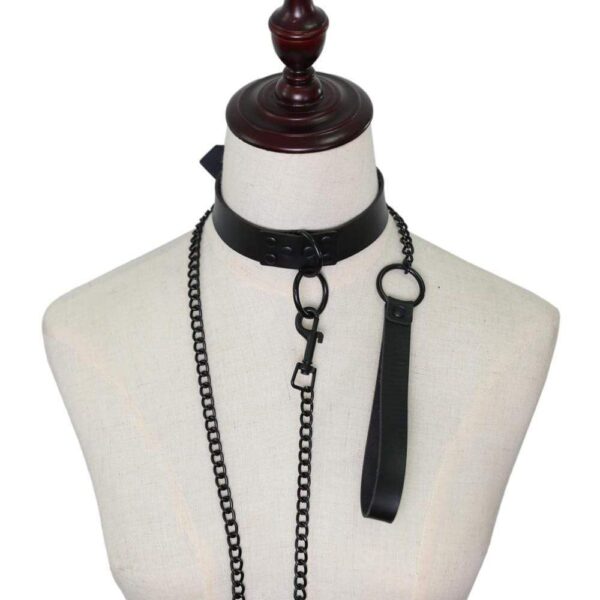 Kinky Cloth Necklace Collar & Leash Set