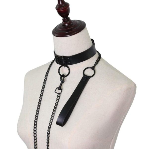 Kinky Cloth Necklace Collar & Leash Set