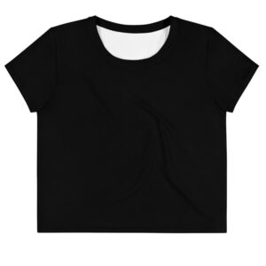 Kinky Cloth XS Come To Mommy Black Crop Top Tee