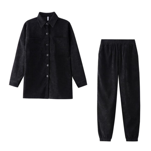 Kinky Cloth Black / S Corduroy Pocket Tops and Tracksuits