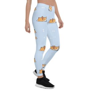 Corgi Sleeping, Welsh, Corgy, Puppy, Dog, Face, Tongue, Leggings | Buy Online | Kinky Cloth