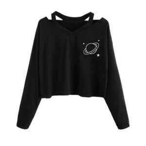 Kinky Cloth Sweatshirt Cosmic Crop Top