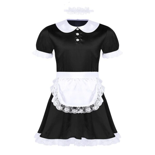 Kinky Cloth Type C Black / M Cosplay French Maid Men's Dress