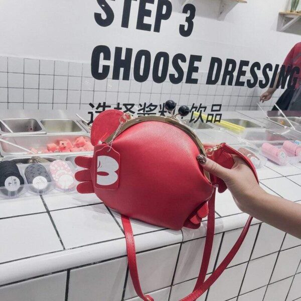 Kinky Cloth 100002856 Crab Shape Mini Crossbody Bag